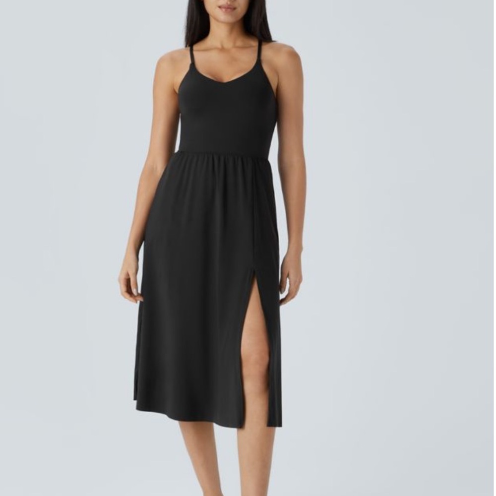 NWT Halara Everyday Midi Chill Dress-La Land